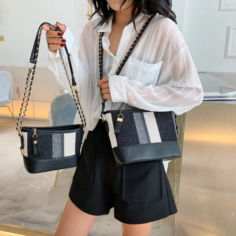 

Graceful Chain Bag 2019 New Style Fashion INS Fashion Bucket Large-Volume Versatile Shoulder Roam Women's