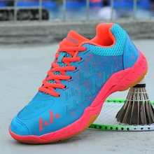 Professional Badminton Shoes Men Women Light Weight Badminton Sneakers Comfortable Tennis Shoes Anti Slip Volleyball Sneakers