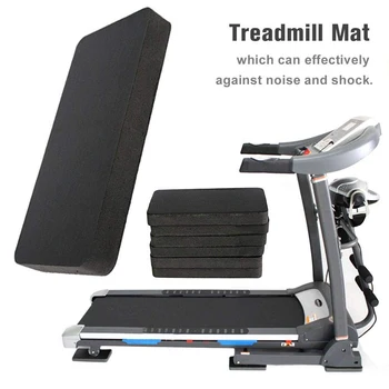 

6pcs Shock Absorbing Non-Slip Home Treadmill Mat Sound Insulation Workout Cushion Gym Thickened Accessories Waterproof Exercise