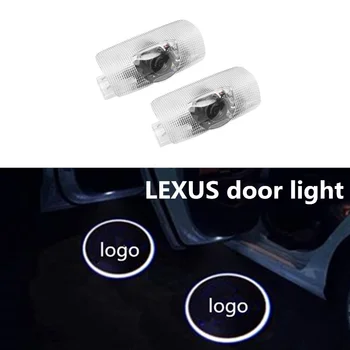 

2Pcs Led Car Door Logo Projector Light Ghost Shadow For LEXUS RX300 RX350 IS250 LX570 IS200 IS300 lS400 RX ES350 GX LS LX IS
