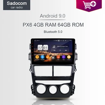 

PX6 DSP 10.1" 2 din Android 9.0 64GB+4GB RAM 8 core Car DVD Player car radio 5.0 RDS autoradio GPS For Toyota VIOS YARIS 2018