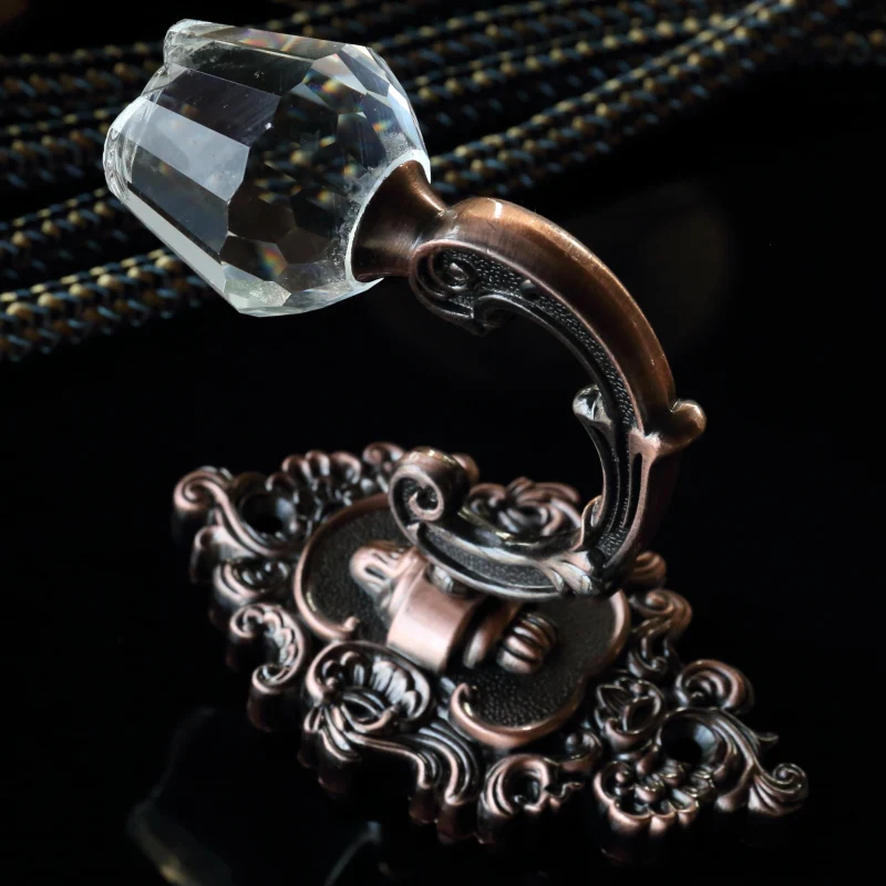 2 шт./компл. Высококачественный цинковый сплав и искусственного кристалла стены