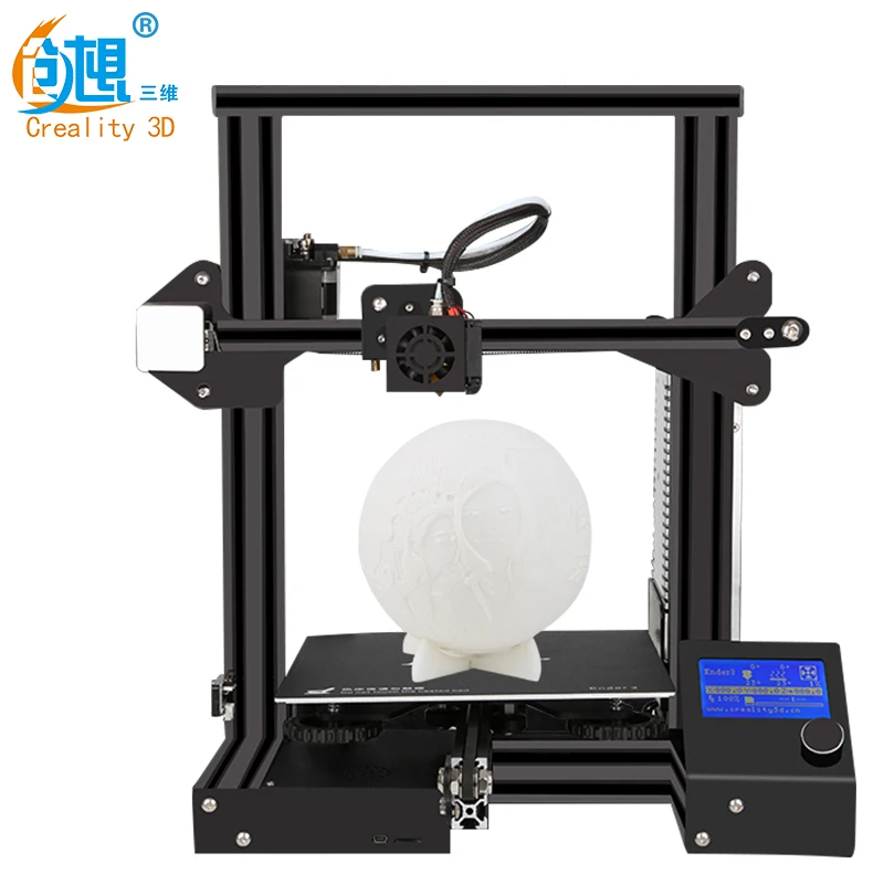 Новые Ender-3/Ender-3pro DIY Kit Creality 3D подарочные насадки+ нагревательный блок силиконовый рукав+ PLA 220*220*250 мм размер печати