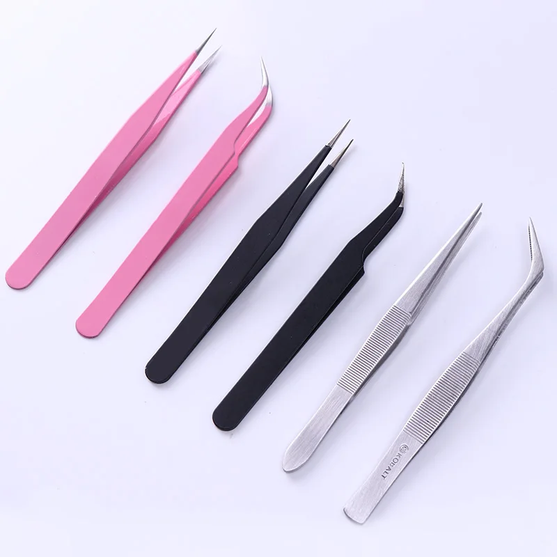 1 шт. Изогнутый пинцет из нержавеющей стали|curved tweezers|tweezer stainlesstweezers stainless steel |