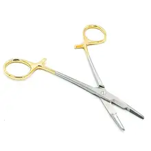 TC olsen-hegar-Soporte de aguja reutilizable alemán, tijeras de sutura, implantes ortopédicos veterinarios, pinzas quirúrgicas de pesca, 12,5 cm