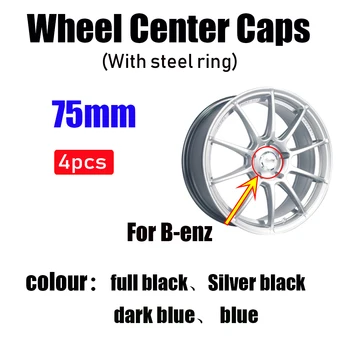 

4Pcs/lot 75mm 3pin Car Wheel Center Hub Caps Cover Logo Emblem For Mercedes A B C CLA G M A1714000025 Car Accessories Styling