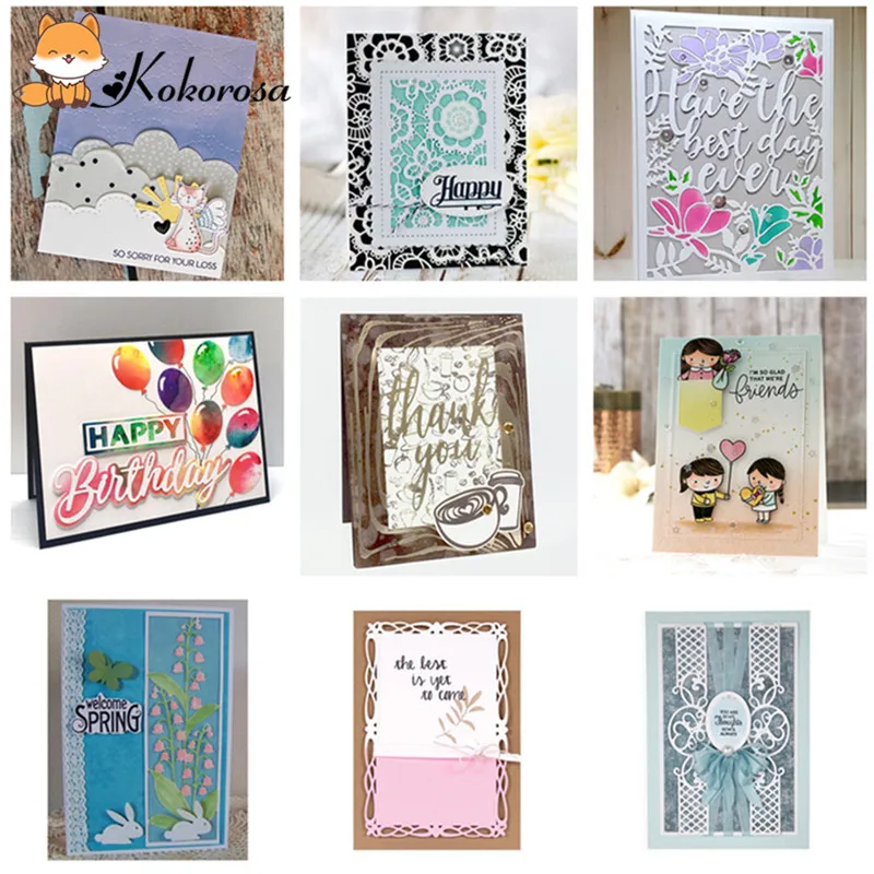 

Kokorosa Wave Background Metal Cutting Dies New 2019 for Craft Dies Scrapbooking Card Making Embossing Die Cut Cover Decor