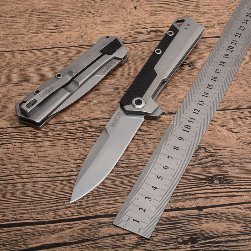 

Newest OEM Kershaw 3860 folding knife 8Cr13Mov blade G10+Steel handle outdoor camping hunting pocket knife EDC hand tool