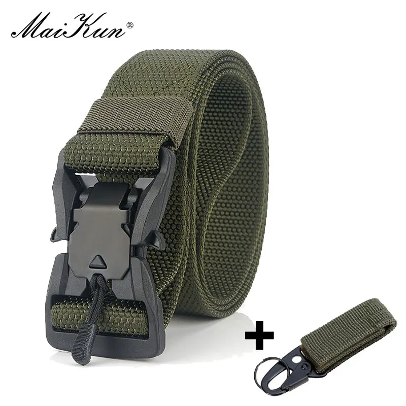 army green1 Maikun ремни для мужское военное снаряжение Боевая тактическая металлическая пряжка на ремень Открытый охотничий ремень - Цвет: army green1