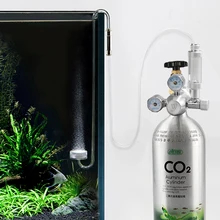 Aquarium CO2 Regulator Double Pressure Gauge with CO2 Bubble Counter Check Valve for CO2 Generator System Kit Aquarium Accessory
