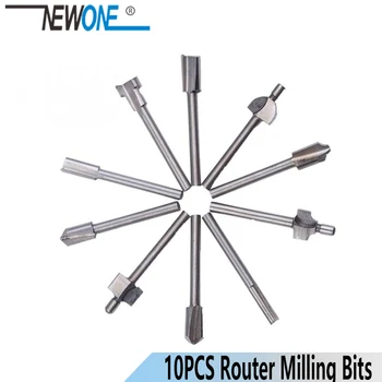 

10pcs/set 3mm 1/8" Drill Bit Set Wood Cutter Boring Woodworking Bits HSS Wooden Trimming Knife Woodworker Knife-edge Drills