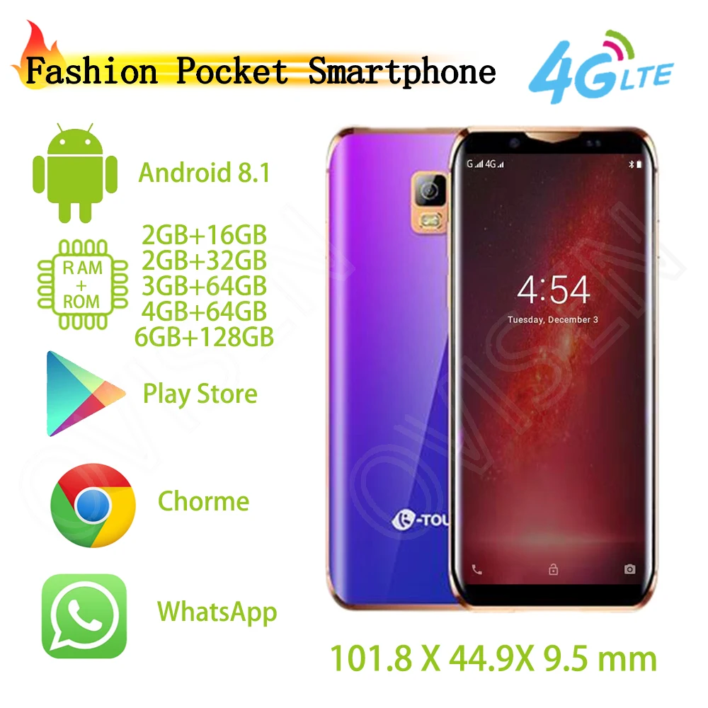 K-Touch i10 Google Play 3," карманный мобильный телефон Android 8,1 MTK6739 Четырехъядерный 4G смартфон с двумя sim-картами