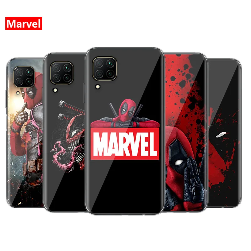 Силиконовый чехол из ТПУ для телефона с супергероями Marvel Мстители Дэдпул Huawei P40 P30