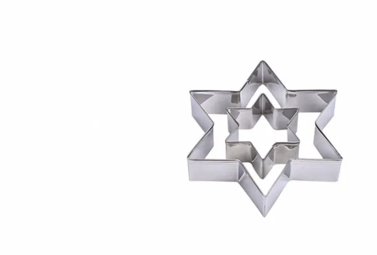 Circular hexagonal star mousse ring stainless steel 5 piece cake circle DIY cheesecake biscuits die mold baking tools bakery