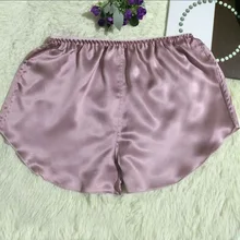 Женские боксеры шелковые шорты с эластичной резинкой на талии пляжные удобные дышащие брюки средней посадки пижамы дамское нижнее белье