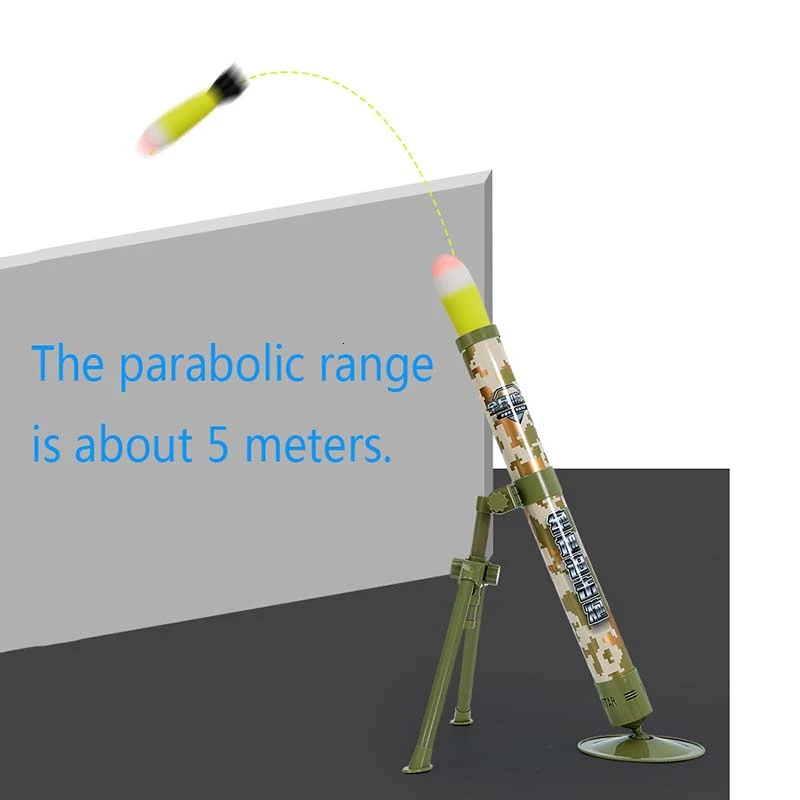 Минометные игрушки звук и светильник джедай миномет может запускать ракету стрельба моделирование военная модель детский игрушечный пистолет