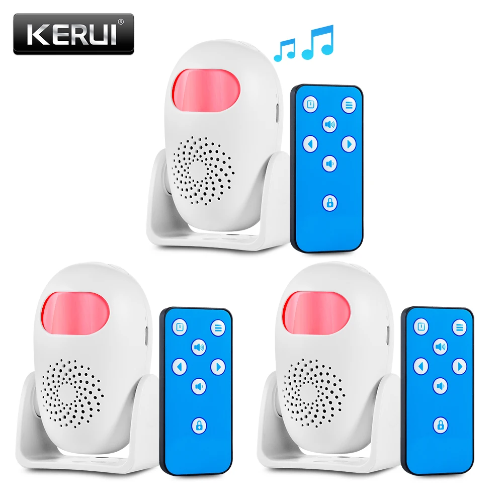 New 3ps Alarm KERUI домашняя охранная сигнализация PIR оповещение инфракрасный Противоугонный детектор движения монитор Беспроводная сигнализация с пультом дистанционного управления - Цвет: New 3ps Alarm