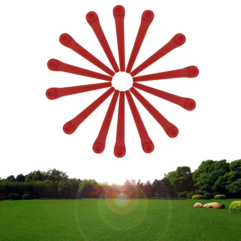 100 шт. пластиковые лезвия для стрижки травы сменные газонокосилки триммер