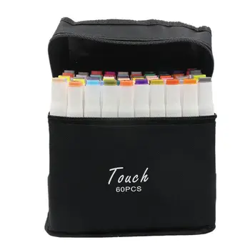 

Dual Tips And Oily Alcohol Marker Pens 60/80 Pieces Assorted Colors Art Markers And Sketch Marker Pens Set With Bag