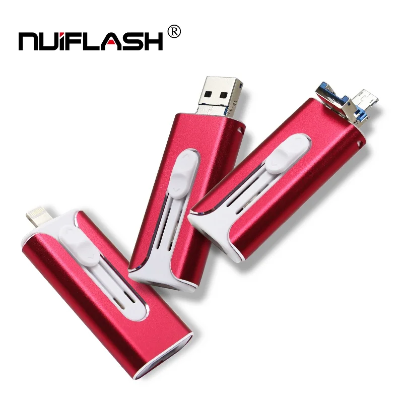 3 в 1 OTG usb флэш-накопитель для iPhone 256 ГБ 128 ГБ флеш-накопитель 32 Гб 64 Гб карта памяти для iPhone 6/7/8/X/XR/11