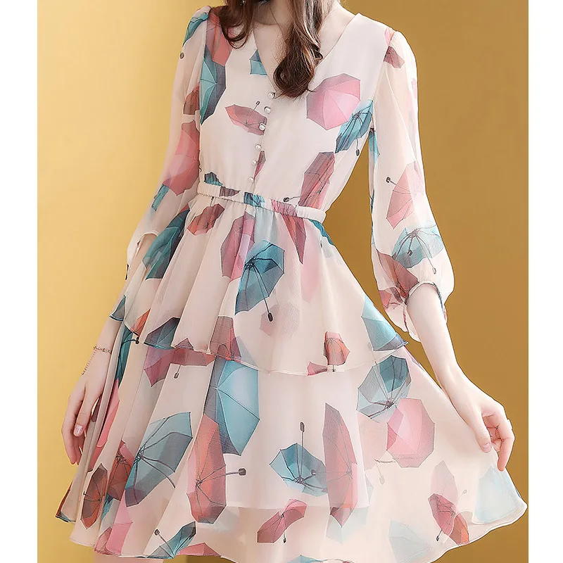 

Fashion Waist Hugging Slimming Dress 2019 New Style Summer Elegant Short Women's Cake Skirt