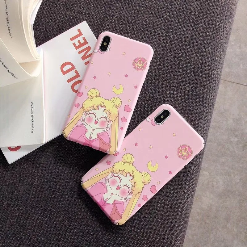 

Cute Cartoon Sailor Moon Milk girl soft silicone phone case for Huawei P20 30 Mtae 20 30 pro Nova 3 3e 3i 4 4e 5 5i PC Back Cove