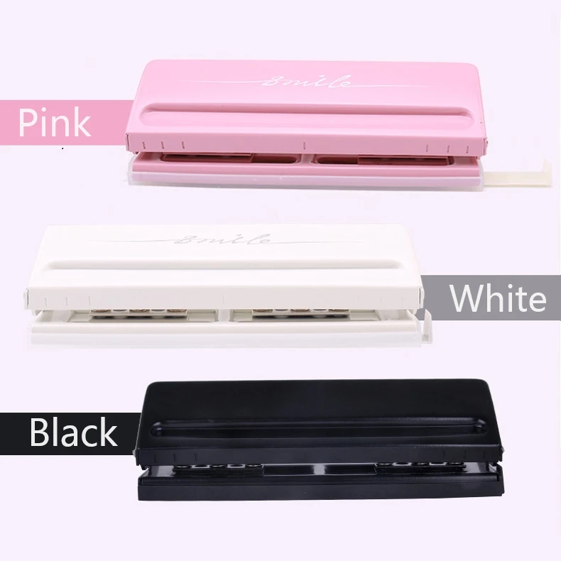 

6 Hole Hand Account Binding Tool Punching Machine Loose-leaf Puncher Paper Six-hole Adjustable Hole Punching Machine Manual Diy