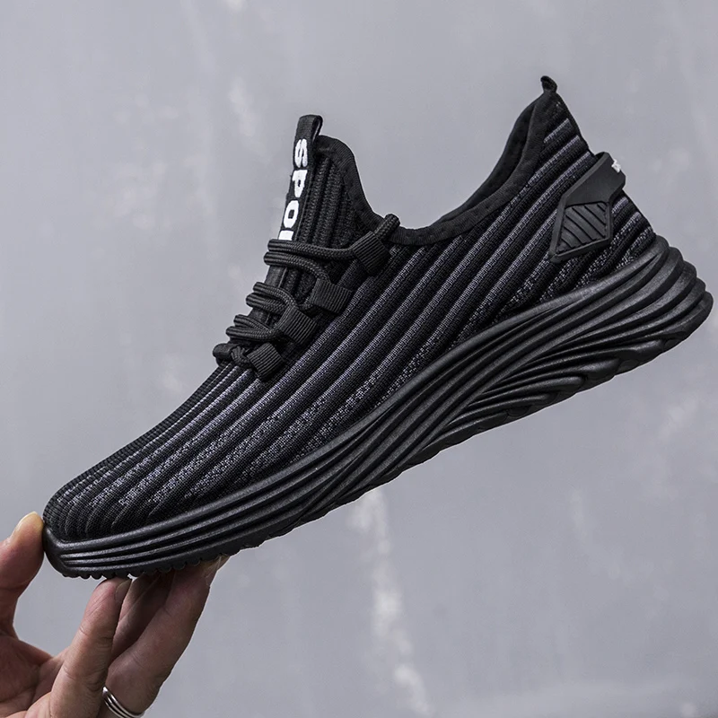 Cena 2020 nowa siatka mężczyźni trampki obuwie lac up mężczyźni buty lekkie wygodne oddychające buty do chodzenia Zapatillas Hombre