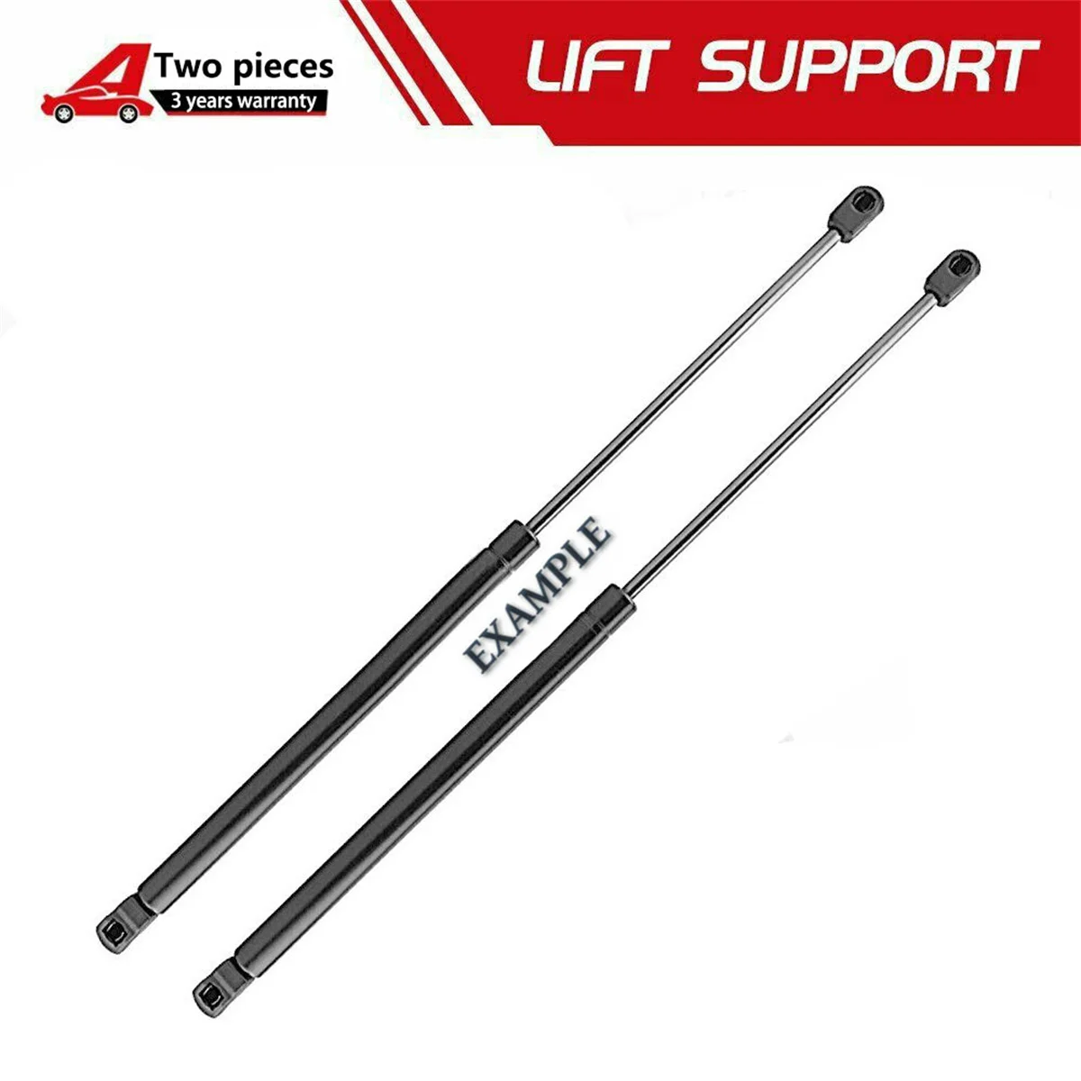 

20" in Lift Supports Shocks For Universal Front Hood Gas Springs Strut Prop Arm Extended Length [in] 20.00