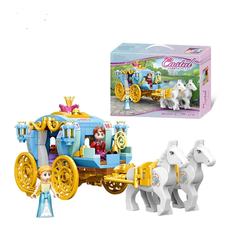 

In Stock 12020 Compatible Set Friend Girls Series The Princess Carriage Building Blocks Brick Girl Toy Christmas Gift Octonauts