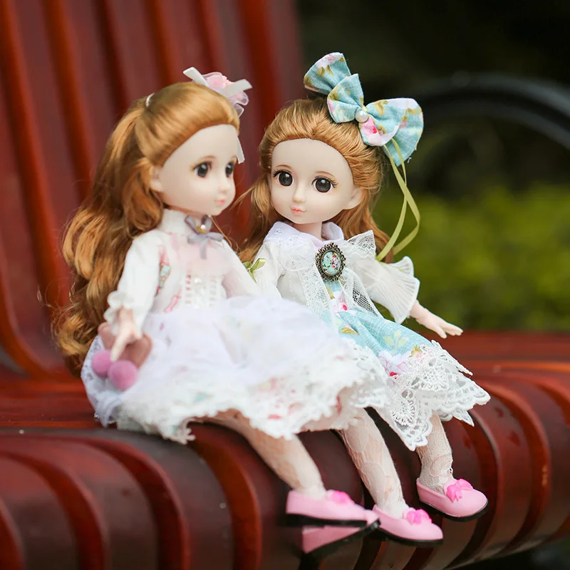 32 см BJD кукла 1/6 с цветочной юбкой в стиле кантри аксессуары для одежды 22 подвижных