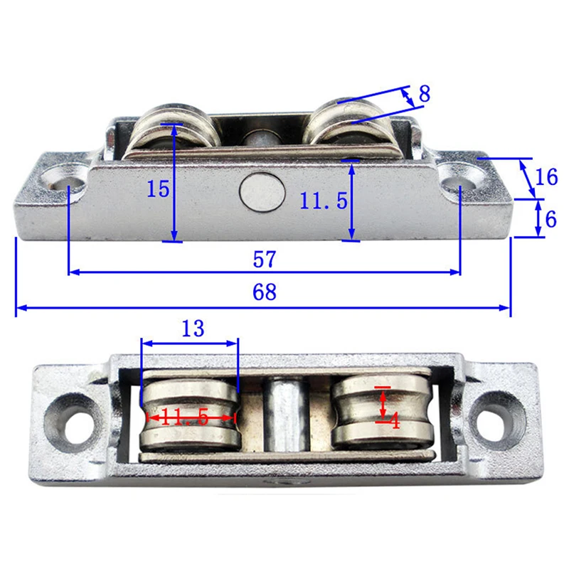Doors And Windows Pulley Plastic Window Pulley For Sliding Door And Window Moving Window Sliding Door Pulley Wheel New