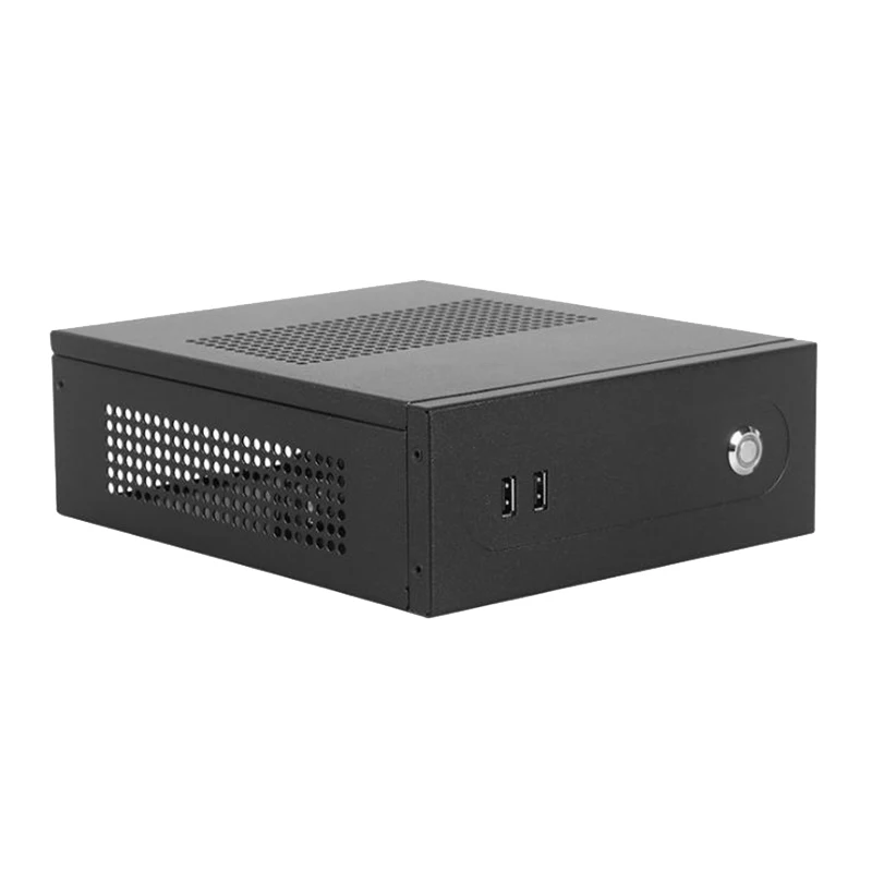 Mini Itx Горизонтальное шасси Usb2.0 2 5-дюймовый Hdd Ssd Sgcc компьютер игровой ПК настольное