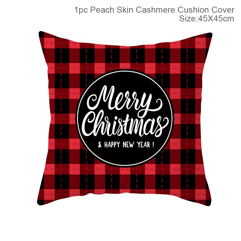 Xmas cushion cover8 Christmas Cushion Covers Merry Christmas Decorations for Home Noel Christmas Gifts Navidad Xmas Cristmas DecorNew Year - Цвет: Xmas cushion cover8