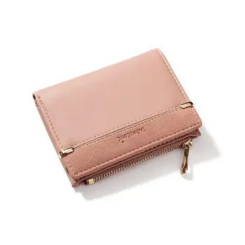 

Fashion Women Leather Short Wallet Clutch Purse Lady Simple Bifold Handbag Bag