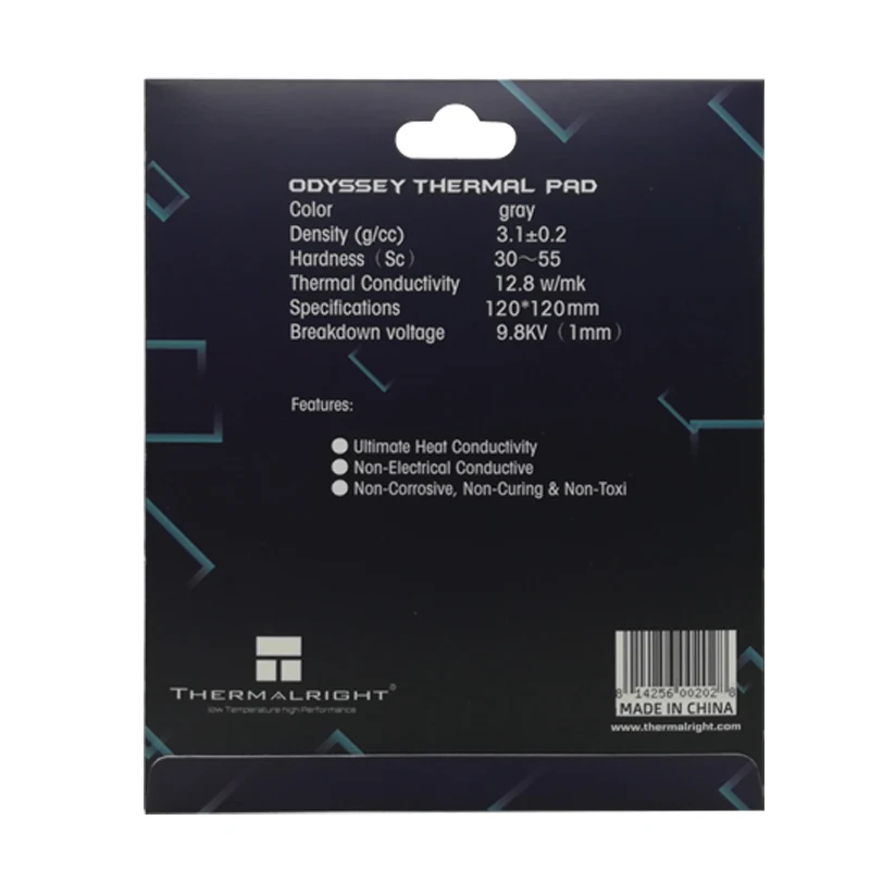 ֶƮ ȿ   е, 120x120mm, 12.8 W/mK, 0.5mm, 1.0mm, 1.5mm, 2.0mm, 