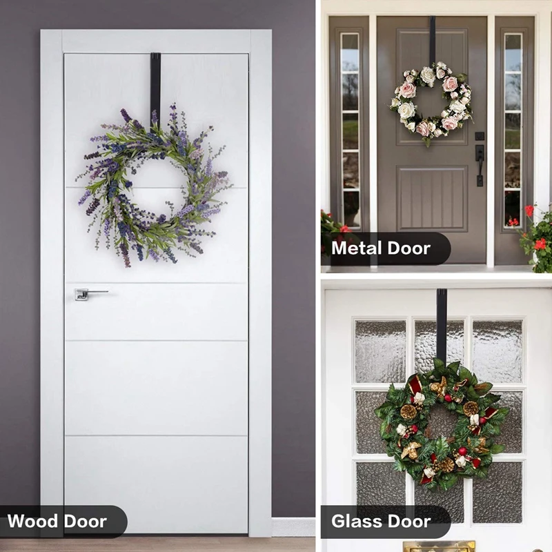  Wreath HangerAdjustable Wreath Hanger For Front Door From 14.9-25 inch 20 Lbs Larger Door Wreath Ha