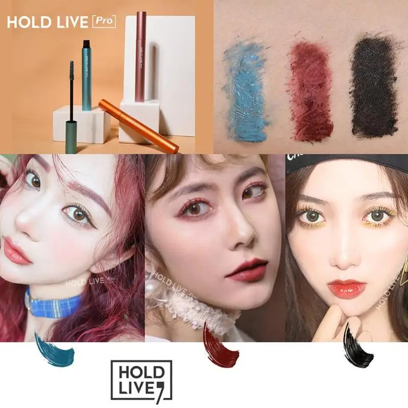1 набор, тушь для макияжа HOLD LIVE Sunset City, длинная, толстая, кудрявая, водостойкая и стойкая к поту, не пачкается