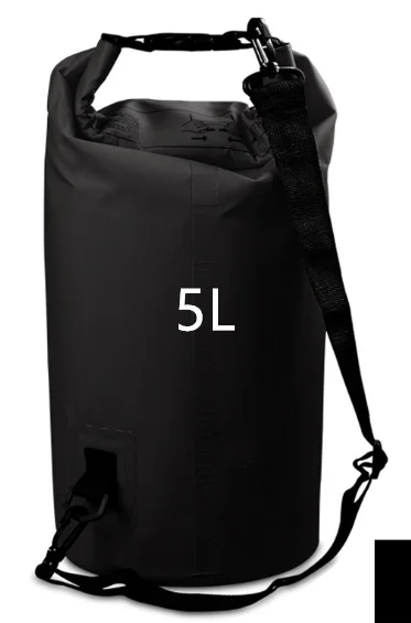 Black-5L 5L/10L/15L/20L/30 открытый сухой водонепроницаемый мешок сухой мешок водонепроницаемый плавающий сухой шестерни сумки для лодок Рыбалка рафтинг плавание - Цвет: Black-5L