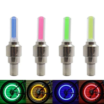 

2PCS Bicycle LED Light Tire Valve Cap Bicycle Flash Light Auto Car Motorcycle Tire Air Valve LED Light Bike Accessories TSLM2