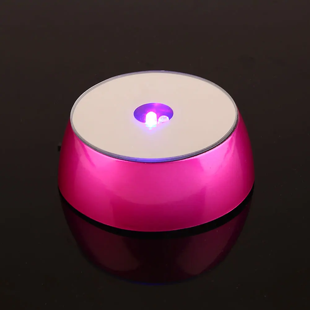 3LED Lamp Stand Base Plastic Crystal Lamp Base Holder Random Color Bulbs