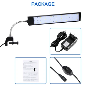 

ABEDOE Adjustable Brightness 18/27 LED Aquarium Fish Tank Clamp Clip Water Plant Grow Lighting Clip Led Light