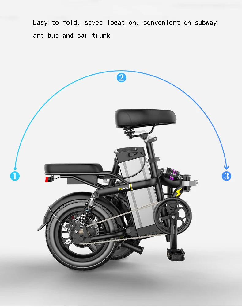 Умный складной электрический велосипед 14 дюймов мини электрический велосипед 48 В 30A/32A LG литиевая батарея городской e велосипед 350 Вт Мощный горный ebike