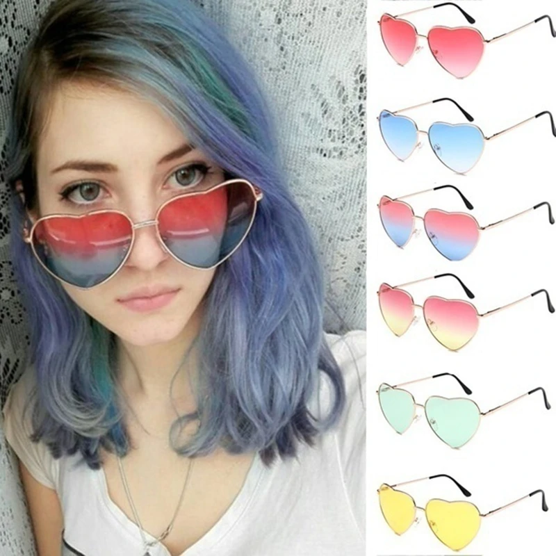 Женские солнцезащитные очки в форме сердца женские брендовые Дизайнерские