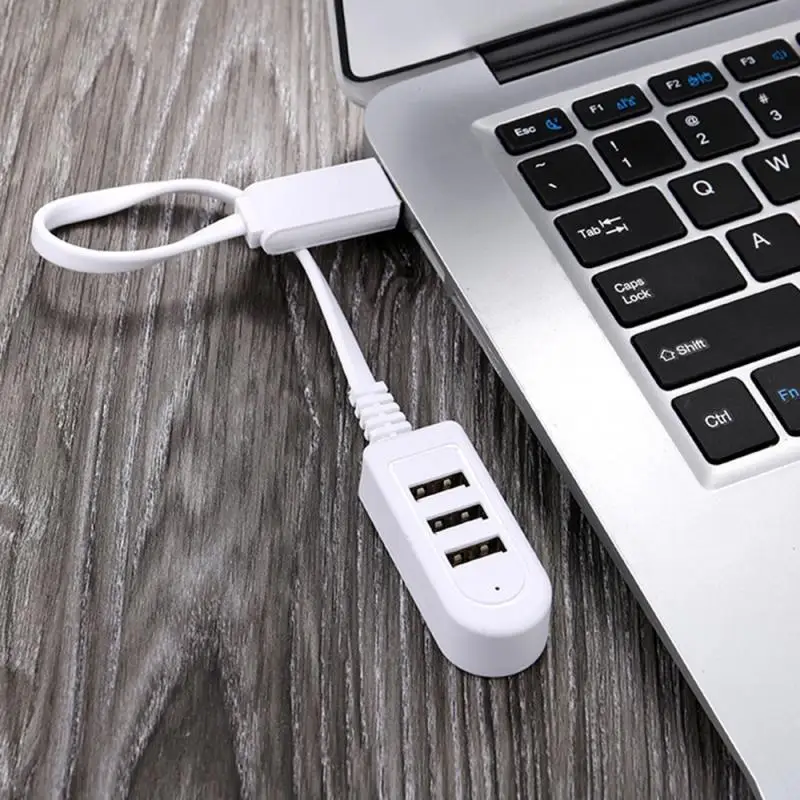 

1pc Hot Durable Standard USB2.0 Interface To 3 Jack Multi-port HUB Hub Multi-function Charger Converter Extension Line Expansion
