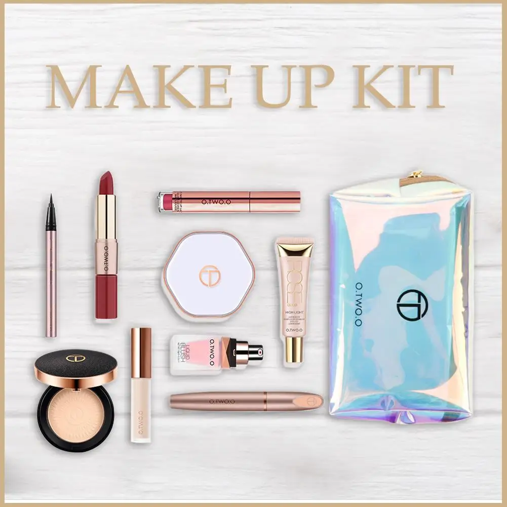

10Pcs Full Makeup Set Fashionable And Colorful Cosmetics Travel Kit For Women Christmas Present Cosmetics Kit