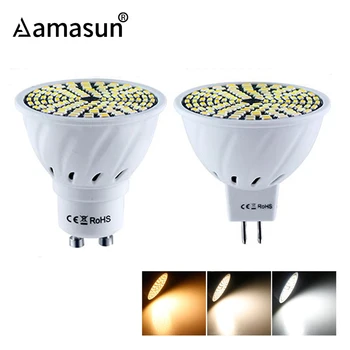 

GU10 Lampada LED 10W Spotlight MR16 GU5.3 Led Bulb Lights SMD3014 Ampoule Led Color Temperature adjustable Lamps 6pcs/lot