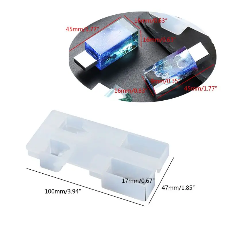 DIY Snow Mountain USB Resin Molds Set with 8GB USB Driver for Epoxy Resin Art Crafts image 6