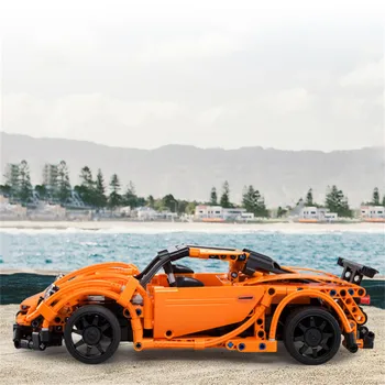 

Double E Building Blocks 421PCS DIY RC Car Series Technic C51051 Sports Car 918 Blocks Educational Toy for Children