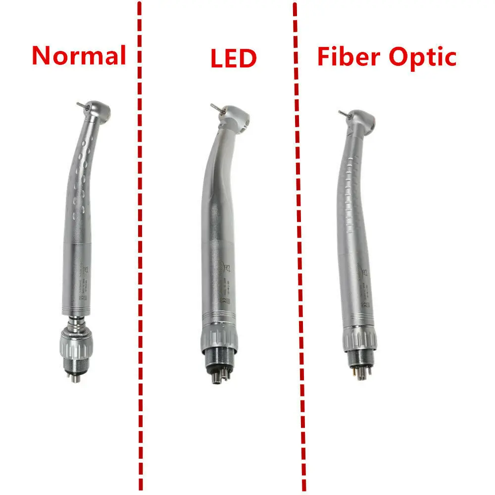 

Dental High Speed (LED Fiber Optic) Handpiece with Quick Coupler 4/6Hole Fit KAVO